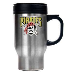 Pittsburgh Pirates Stainless Steel Travel Mug:  Sports 