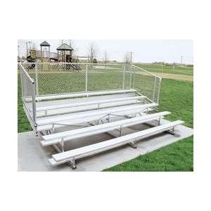   Bleachers   Bleachers with Chain Link Guard Rails