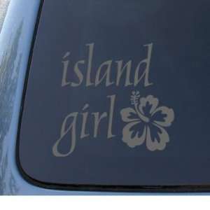 ISLAND GIRL   Hawaii Hibiscus   Car, Truck, Notebook, Vinyl Decal 