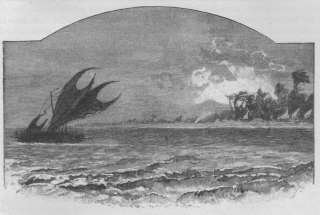 NEW GUINEA Motu motu, antique engraving 1889  