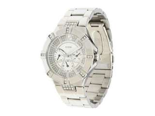BRAND NEW GUESS SILVER CRYSTAL MULTI FUNCTION WATCH U12601L1 NEW IN 