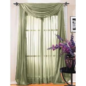    Lola Sheer Window Curtain Panel   63 or 95 Inch: Home & Kitchen