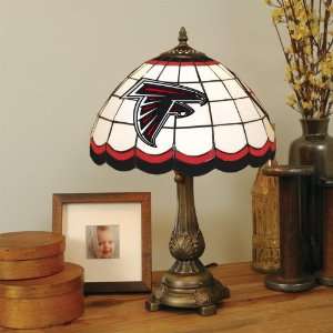  Glass TIFFANY TABLE LAMP with a Cast Metal Base: Sports & Outdoors