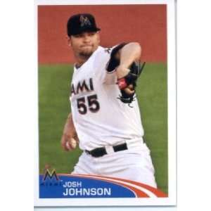  2012 Topps Baseball MLB Sticker #167 Josh Johnson Miami 