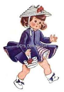 Vintage Doll Clothes Pattern 1898 10 ~ Ann Estelle  