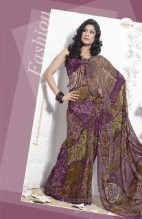 Indian Bollywood Designer Printed Saree Sari   13015B  