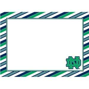  Notre Dame Correspondence Card Blue & Green: Home 