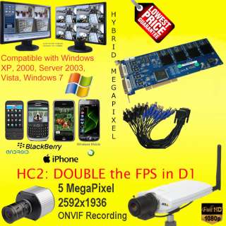 16 ch Channel 480 FPS H264 Hardware Compressed DVR Card 721762350072 