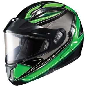   HJC CL MAX II Zader Modular Snowmobile Helmet Mc 4 Green Automotive