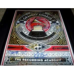  Grammy Award Poster 16x20 Autographed / Signed by 36 Grammy 