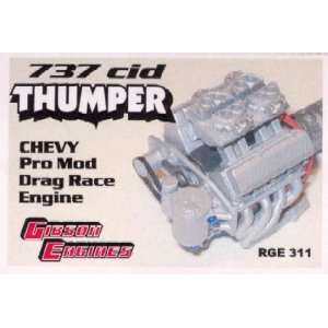   Thumper 737cid Chevy Pro Mod Drag Engine by Ross Gibson: Toys & Games