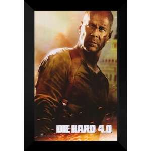  Live Free or Die Hard 27x40 FRAMED Movie Poster   B: Home 