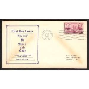  Scott #792 Army and Navy (unlisted) First Day Cover; Army 