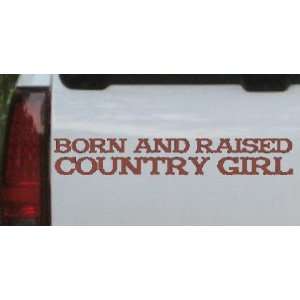  Brown 54in X 8.8in    Born and Raised Country Girl Country 