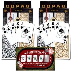   of Copagâ¢ Playing Cards gld/blk + 2012 WSOP Entry