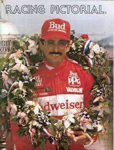 1986 SUMMER RACING PICTORIAL MAGAZINE BOBBY RAHAL INDY  