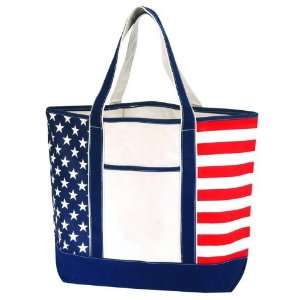   Flag Design Deluxe Shopping Convention Tote Bag: Office Products
