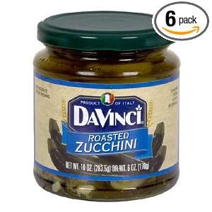 Davinci Roasted Zucchini, 10 Ounce Units (Pack of 6)  