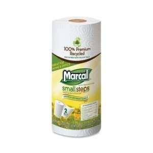  Marcal Small Steps Recycled Roll Paper Towels   White 