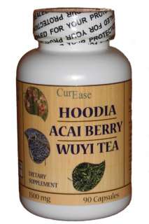 CurEase ~ 1500 mg ~ ACAI BURN + HOODIA + WEIGHTLOSS TEA  