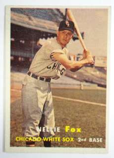   baseball 38 nellie fox white sox ex book value $ 50 nice color gloss