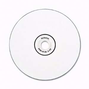  Verbatim White Inkjet Printable 2.4X 6X 8.5GB DVD+R Double 