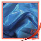 k14 Silver Blue Mirror Organza Fabric Mesh Sheer by Yar  