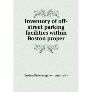  Inventory of off street parking facilities within Boston 