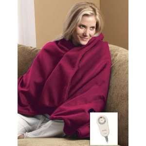   Cuddle Up Fleece Electric Heated Warming Throw Blanket: Home & Kitchen