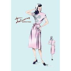  Vintage Art Summer Dress with Oriental Flair   08218 6 