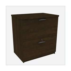   Drawer Lateral Wood File Storage Cabinet in Chocolate: Office Products