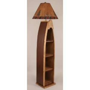 Wooden Boat Floor Lamp
