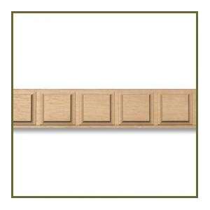 Hard Wood Square Molding, 2W X 3/8TH X 8L, Total 5 pieces, 40ft 