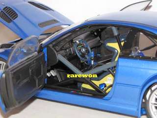 BMW E46 M3 GTR Estoril BLUE 1/18 Minichamps RARE PROMO  