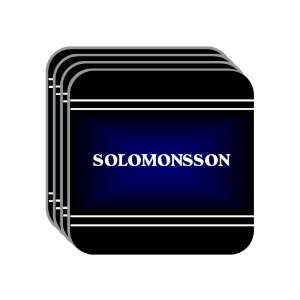   Gift   SOLOMONSSON Set of 4 Mini Mousepad Coasters (black design