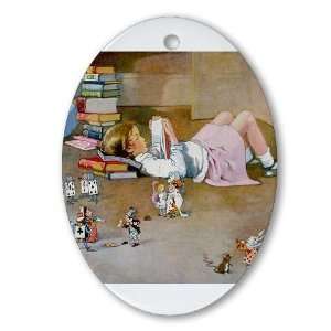  A TRIP TO WONDERLAND Ornament Oval Funny Oval Ornament by 