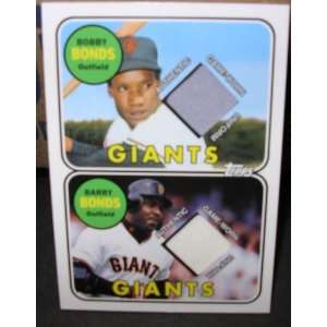  TOPPS  BARRY AND BOBBY BONDS  JERSEY CARD 2001: Sports 