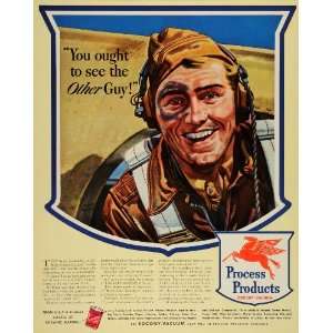   Logo Bombardier Pilot WWII   Original Print Ad