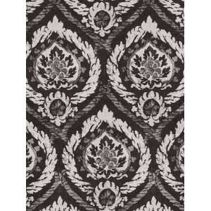  Schumacher Sch 173950 Abaza Resist   Charcoal Fabric Arts 