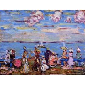 Oil Painting: Beach Scene No. 4: Henri De Toulouse Lautrec Hand Painte