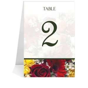   Number Cards   Red Spring Bouquet Too #1 Thru #35