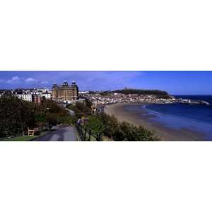  Angle View of a City, Scarborough, North Yorkshire, England, United 