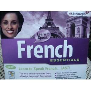 eLanguage  Learn to Speak French Fast 4 CD Set {Windows 98/Me/2000 