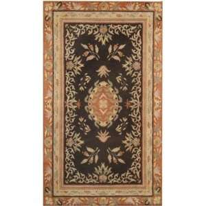  Meva Rugs AL01 BLK Ablon Black Oriental Rug Size: Square 6 