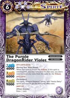 Battle Spirit Foil Rare The PurpleDragonRider Violet X1  
