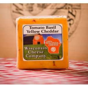 Tomato Basil Cheddar Cheese   7.75 Oz.:  Grocery & Gourmet 