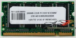 Aeneon 256MB PC2700 333MHz DDR Laptop RAM Memory  