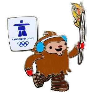   2010 Winter Olympics Quatchi Torch Collectible Pin