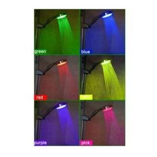 color LED Continuously Color Changing Bathroom Hand Shower,chrome by 