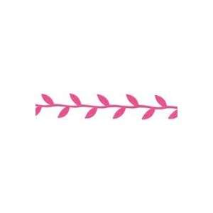  May Arts Cut Out Leaves Ribbon 1x30 Yards fuchsia 